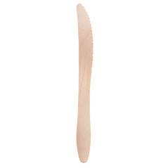 Conf 100 Coltelli monouso in legno 16,5cm Signor Bio