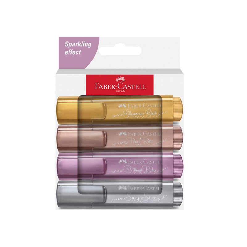 Astuccio Evidenziatori Textliner 46 Colori Assortiti Metallic