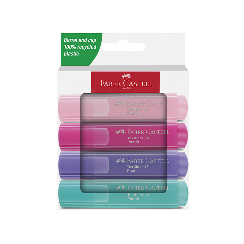 Astuccio Evidenziatori Textliner 46 in Colori Assortiti Pastel
