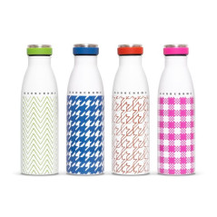 Borraccia Monocromo Pattern, Capacità 0,5 Litri, bpa Free