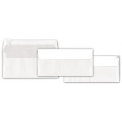 Confezione da 50 Buste Commerciali Adesive - Formato 11x23 - Taglio Quadro