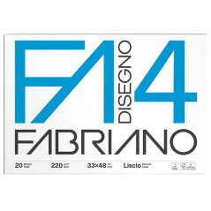Album da Disegno FABRIANO 4 - Formato 33x48 cm - 20 fogli da 220gr - a 4 Angoli
