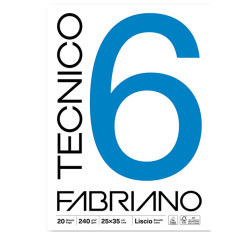Blocco Tecnico 6 - Formato 25x35 cm - 20 fogli da 220 gr
