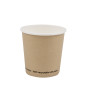 Conf 50 Bicchieri caffè' in carta 75ml avana Signor Bio
