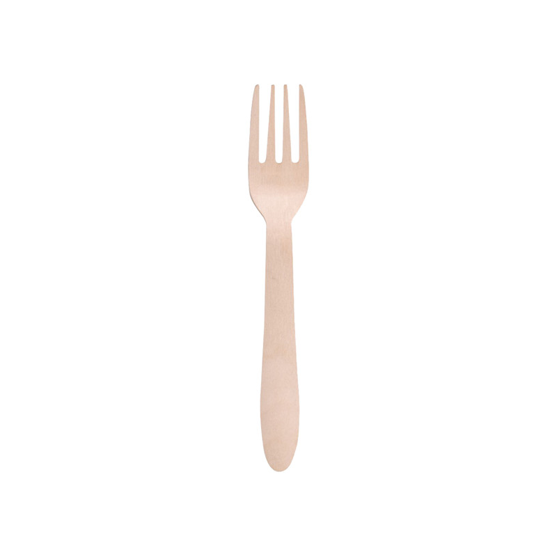 Conf 100 posate monouso in legno 16cm Signor Bio