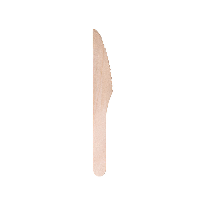 Conf 100 posate monouso in legno 16cm Signor Bio