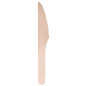 Conf 100 posate monouso in legno 16cm Signor Bio