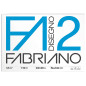 Album da Disegno FABRIANO 2 - Formato 33x48 cm - 12 Fogli da 110gr - Collato Lato Lungo