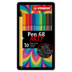Pennarelli Pen 68 in Scatola di Metallo - Colori Assortiti