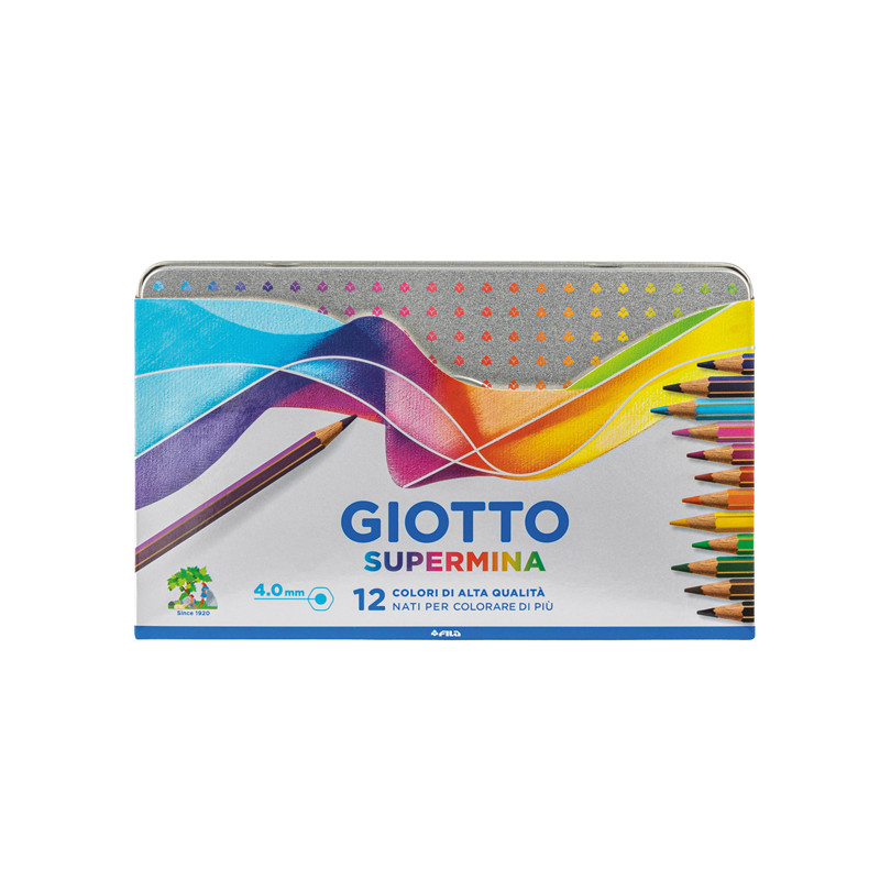 Pastello Supermina - mina 3,8 mm - colori assortiti - In Scatola Metallo