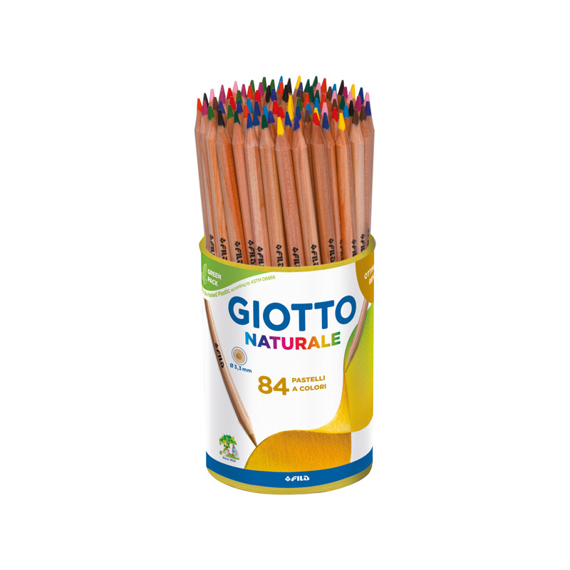 Barattolo 84 Pastelli Diametro Mina 3,80 Mm - Colori Assortiti