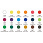 Set 18 demi-godet + pennello brush colori classici DOM