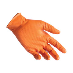 Confezione 50 Guanti In Nitrile N85 - ultra resistenti - arancione