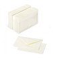 Conf. 100 biglietti+buste - F.to 9 (9x14cm) - Vari Colori