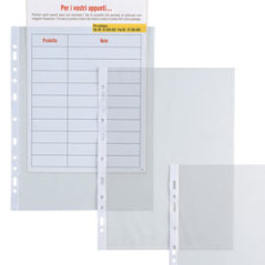 25 buste forate ATLA T 150 18x24cm liscio SEI ROTA