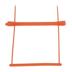 Pressini fermafogli - fastener in plastica - passo meccanografico - rosso - conf. 50 pz