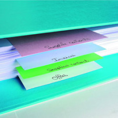 100 Separatori Orizzontali 105x240mm Assort in Cartoncino Ricicl. 180gr Forever
