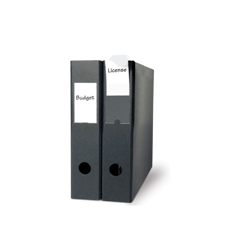 Tasca Porta Etichette Adesiva in PP Trasp 10,2x5,5 12 Pz