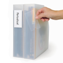 Tasca Porta Etichette Adesiva in PP Trasp 15,0x6,2 10 Pz