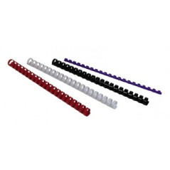 Dorsi Plastici Mm.19 Nero 180 Ff - 100 Pezzi