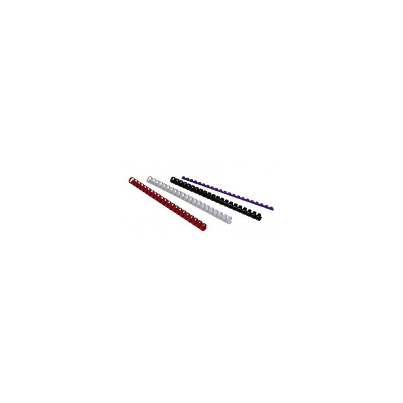 Dorsi Plastici Mm.19 Nero 180 Ff - 100 Pezzi