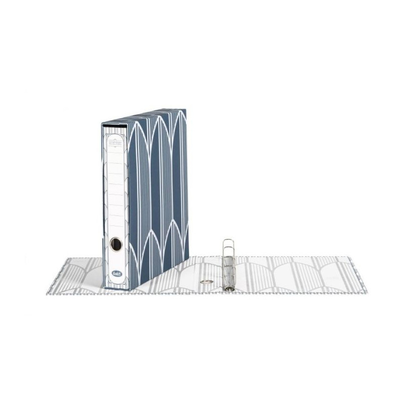 Cartella con custodia per tabulati Secretaire - 4 anelli a D - 12x25 cm