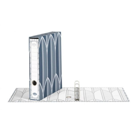 Cartella con custodia per tabulati Secretaire - 4 anelli a D - 12x25 cm