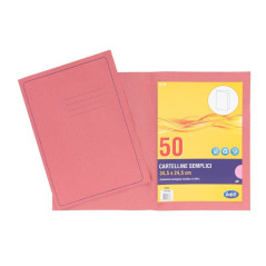 Cartellina Semplice Cartoncino leggero colori pastello 50 Pz