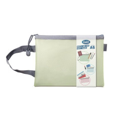 Busta EVA con zip soft touch A5 - 17,5x23,5 cm - verde