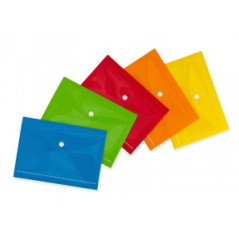 Buste con bottone - Happy Color - Polipropilene lucido colori assortiti