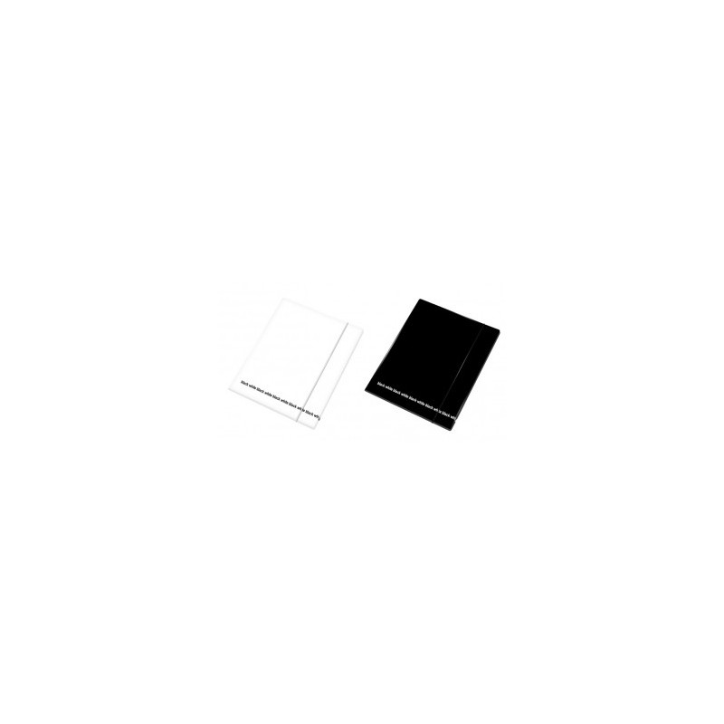 Cartellina con elastico Black White - 33x24 cm - colori assortiti
