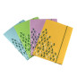 Cartellina con elastico I love green - 34x26cm - dorso 1 cm - colori assortiti