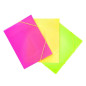 Cartellina con elastico angolare - polipropilene - 29,7x21 cm - colori fluo assortiti