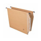 Cartella sospesa Basic - da armadio - Interasse 33 cm - Fondo a V - avana
