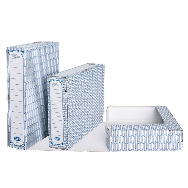 Scatole Archivio Dorso 8cm New Secretaire Confezione 10Pz