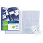 Porta biglietti da visita Asso Card - 21 x 29,7 cm - 10 buste con 10 tasche ciascuna - blu