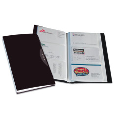 Portabiglietti da visita Office Suites - 120 tasche - con custodia - 11,4x19,2 cm