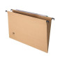 Cartella sospesa Basic - da cassetto - Interasse 38,6 cm - Fondo a V - Cavalierino lenticolare lungo avana