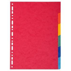 Divisori - Cartoncino - 6 tasti neutri - A4 - multicolore