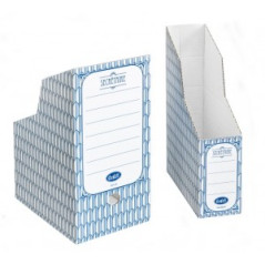 Scatola portariviste Secretaire - Dorso 9,3 cm - 33x25 cm - blu
