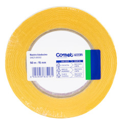 Nastro biadesivo - 15 mm x 50 m - PP - trasparente