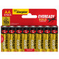 Blister 8 PILE stilo AA - 1,5V - Eveready Gold- alcalina