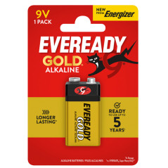 Pila Transistor - 9V - Eveready Gold- alcalina