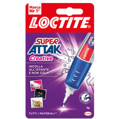 Colla Super Attak Creative - 3 gr - trasparente