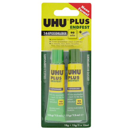 Colla Bicomponente Plus 90 Min - 30ml (2x15ml) - Trasparente