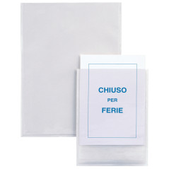 Confezione da 5 Buste Autoadesive Iesti A5 15x21cm Trasparenti