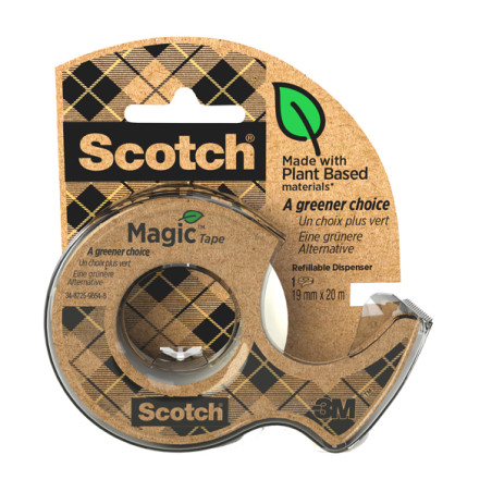 Nastro adesivo in chiocciola Magic 900 - 19 mm x 20 m - acrilico - trasparente