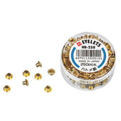 Occhielli ottonati diametro 5 mm - per occhiellatrice - color oro - conf. 250 pezzi