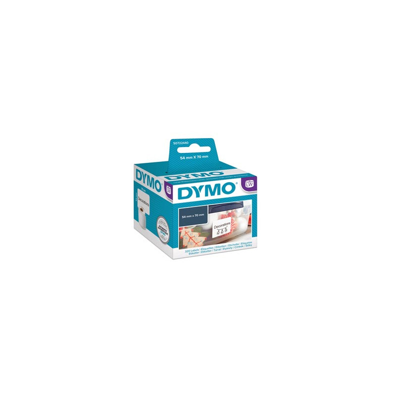 Rotolo 320 Etichette Dim.54x70mm Dischetti X Lw 990150