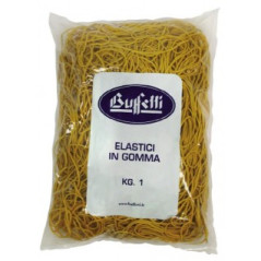Elastici in gomma gialla - Busta da 1 Kg.